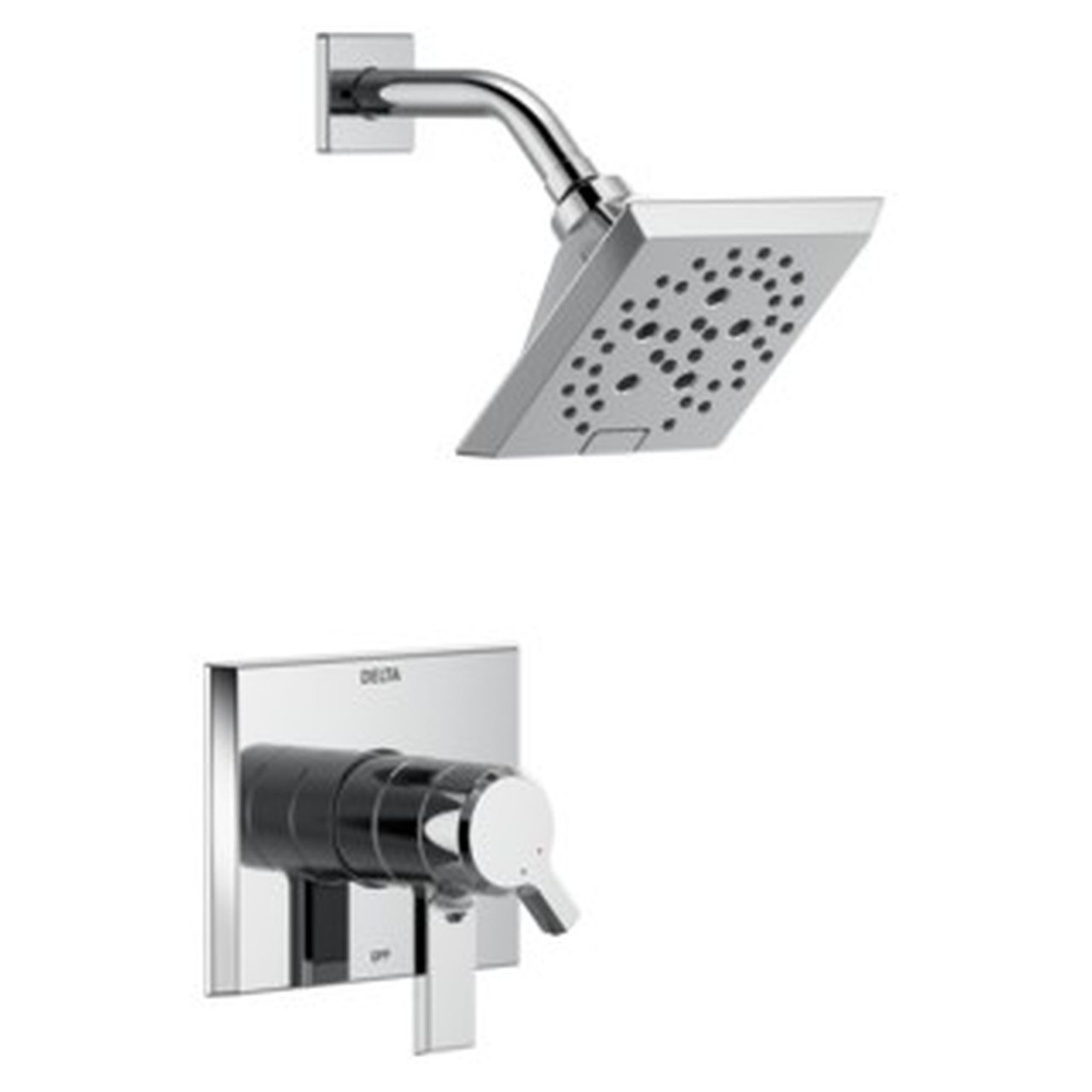 T17299-PR Pivotal Monitor 17 Series H2Okinetic Shower Trim, Lumicoat Chrome