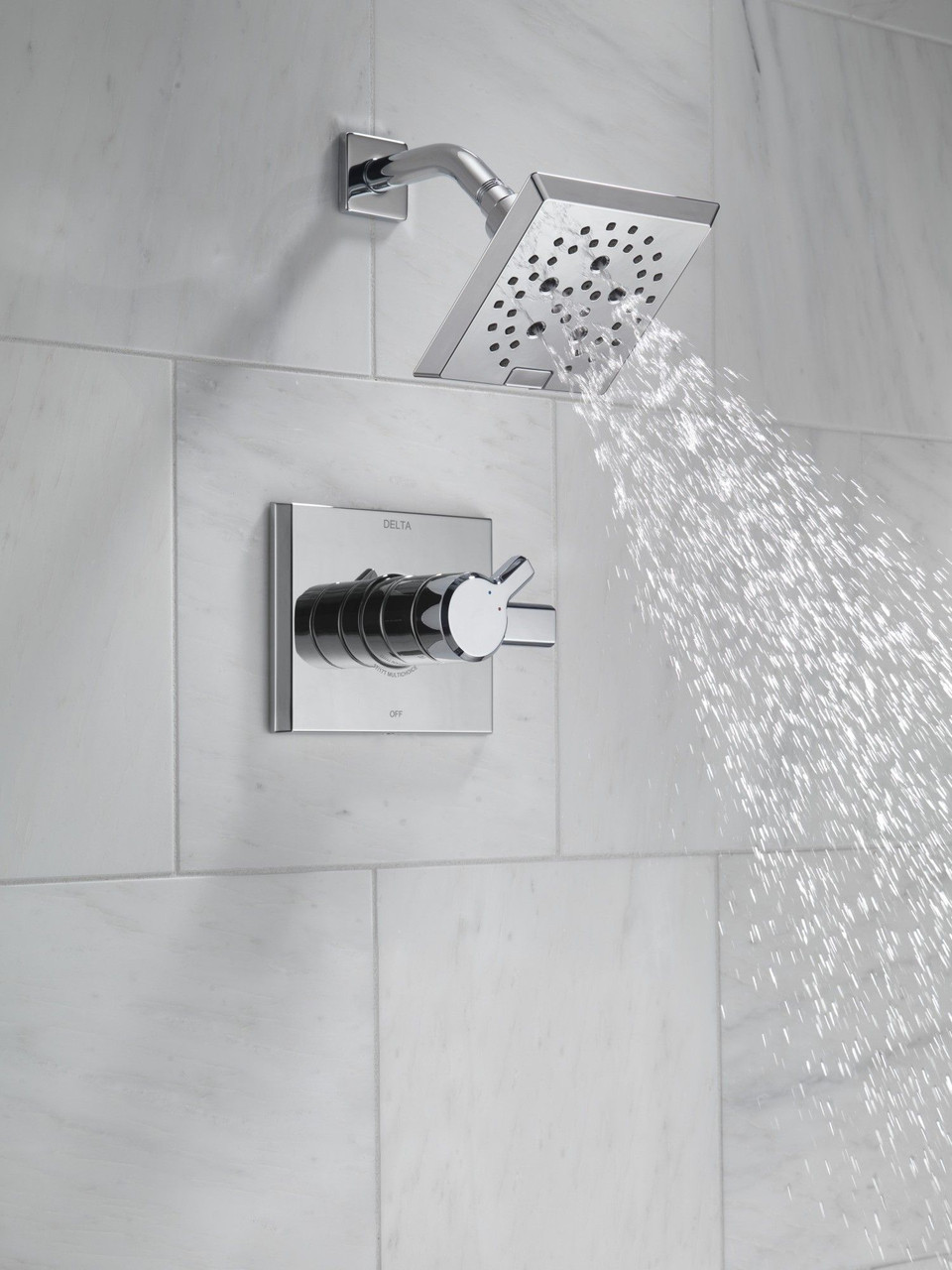 T17299-PR Pivotal Monitor 17 Series H2Okinetic Shower Trim, Lumicoat Chrome