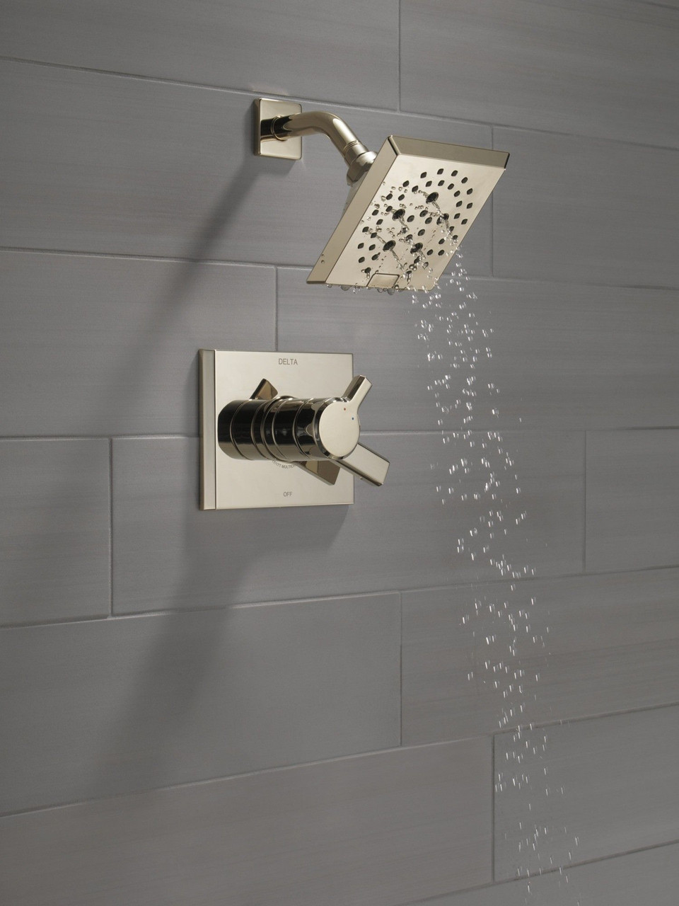 T17299-PN-PR Pivotal Monitor 17 Series H2Okinetic Shower Trim, Lumicoat Polished Nickel