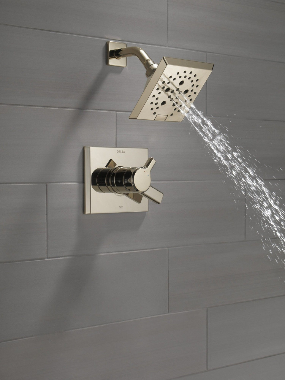 T17299-PN-PR Pivotal Monitor 17 Series H2Okinetic Shower Trim, Lumicoat Polished Nickel
