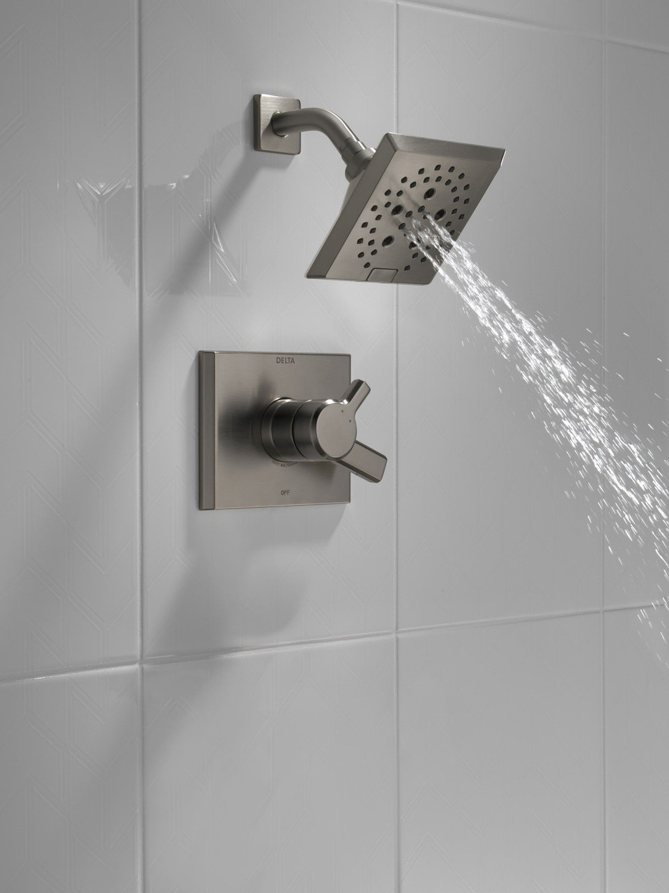 T17299-KS-PR Pivotal Monitor 17 Series H2Okinetic Shower Trim, Lumicoat Black Stainless