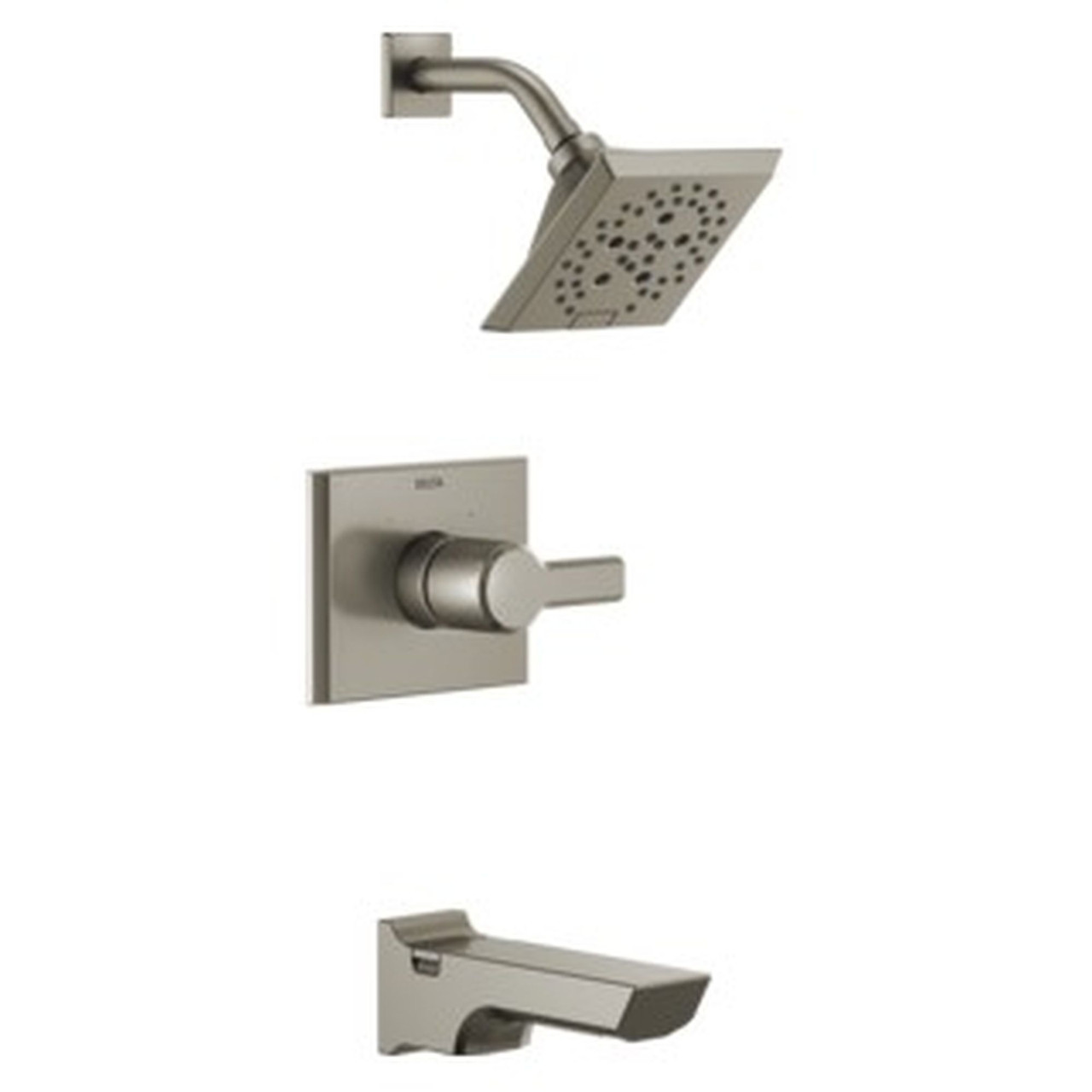 T14499-SS-PR Pivotal Monitor 14 Series H2Okinetic Tub and Shower Trim, Lumicoat Stainless