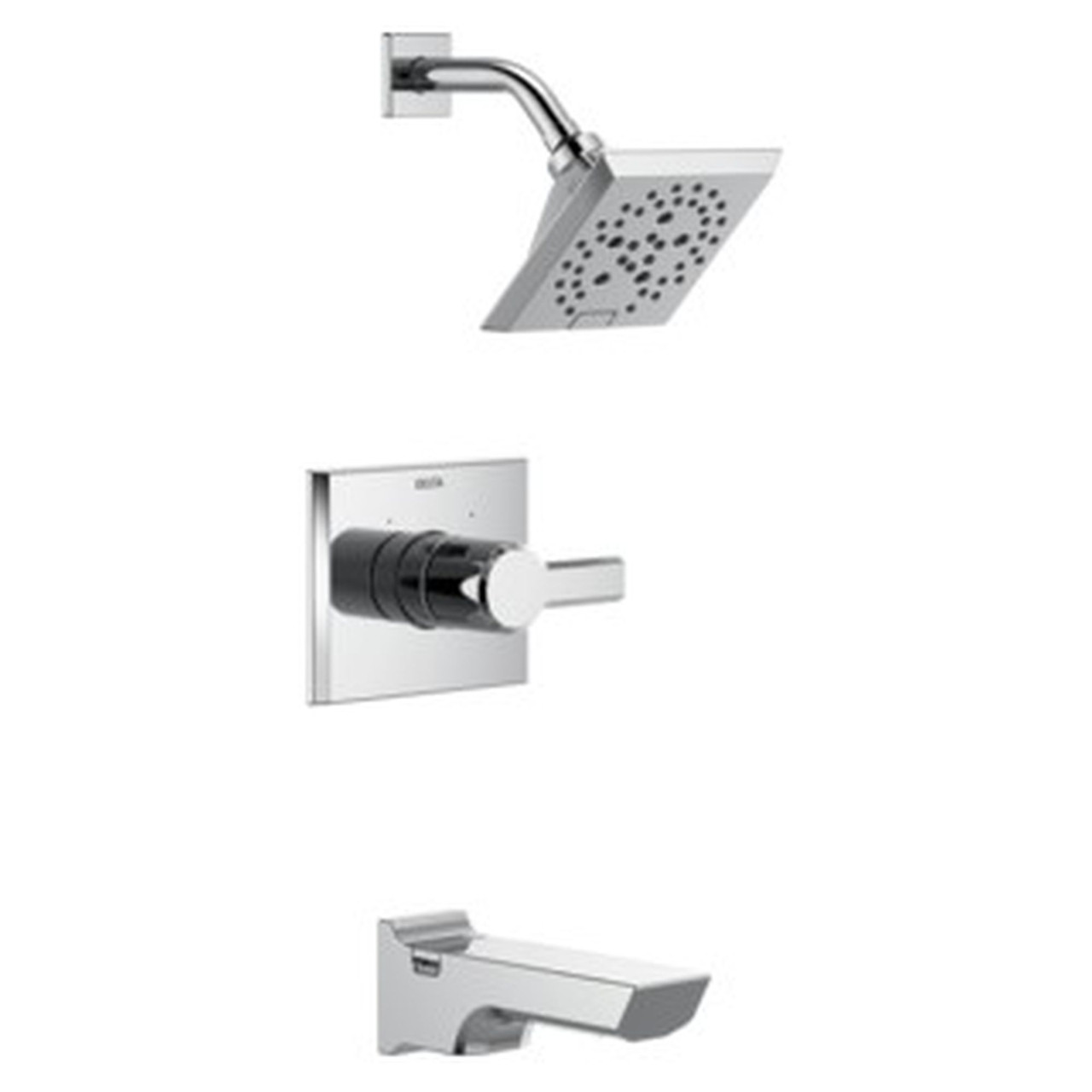 T14499-PR Pivotal Monitor 14 Series H2Okinetic Tub and Shower Trim, Lumicoat Chrome