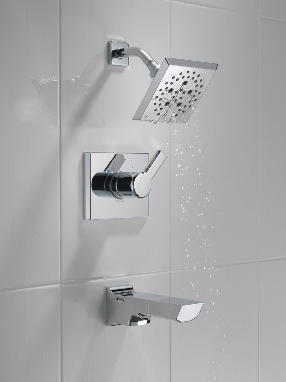 T14499-PR Pivotal Monitor 14 Series H2Okinetic Tub and Shower Trim, Lumicoat Chrome