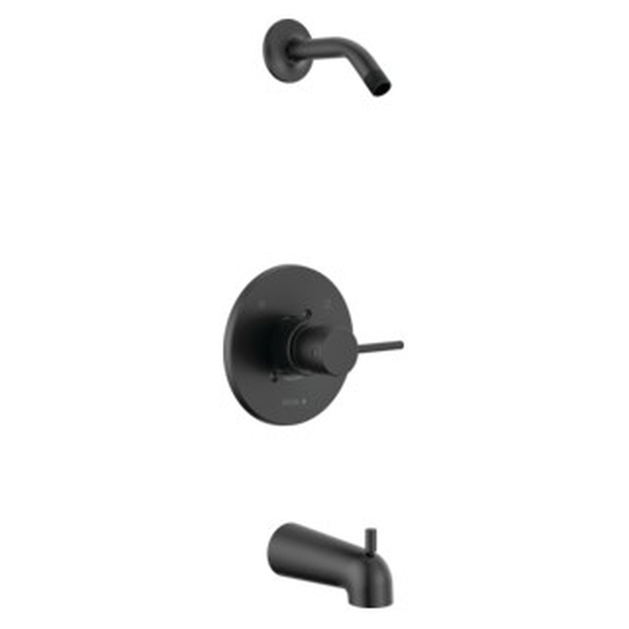 T14459-BLLHD-PP Modern Monitor 14 Series Tub & Shower Trim Less Head, Matte Black