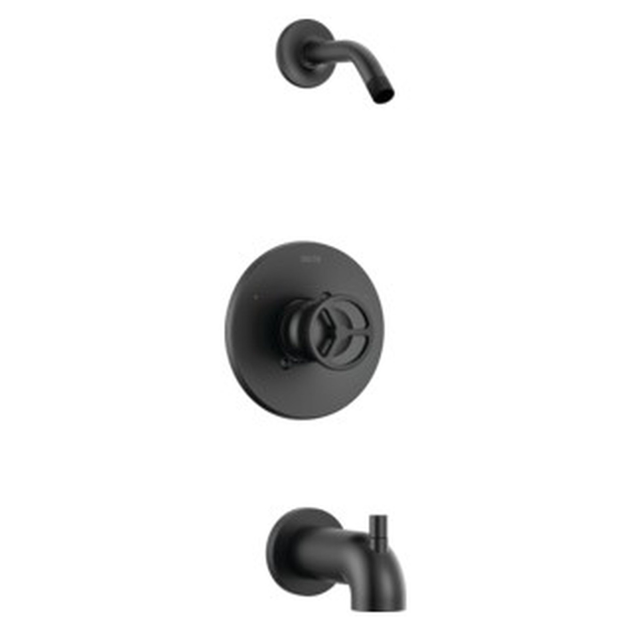 T14458-BLLHD Trinsic Tub Shower Trim Less Shower Head, Matte Black