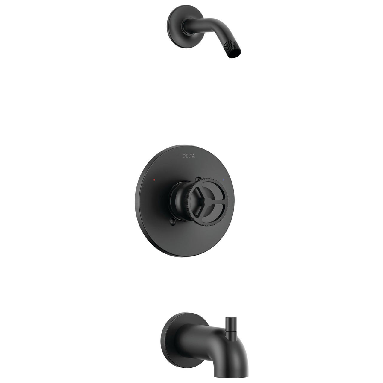 T14458-BLLHD Trinsic Tub Shower Trim Less Shower Head, Matte Black