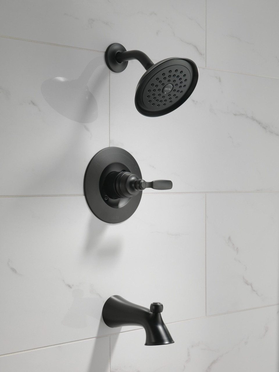 T14432-BL Woodhurst Tub & Shower Trim, Matte Black
