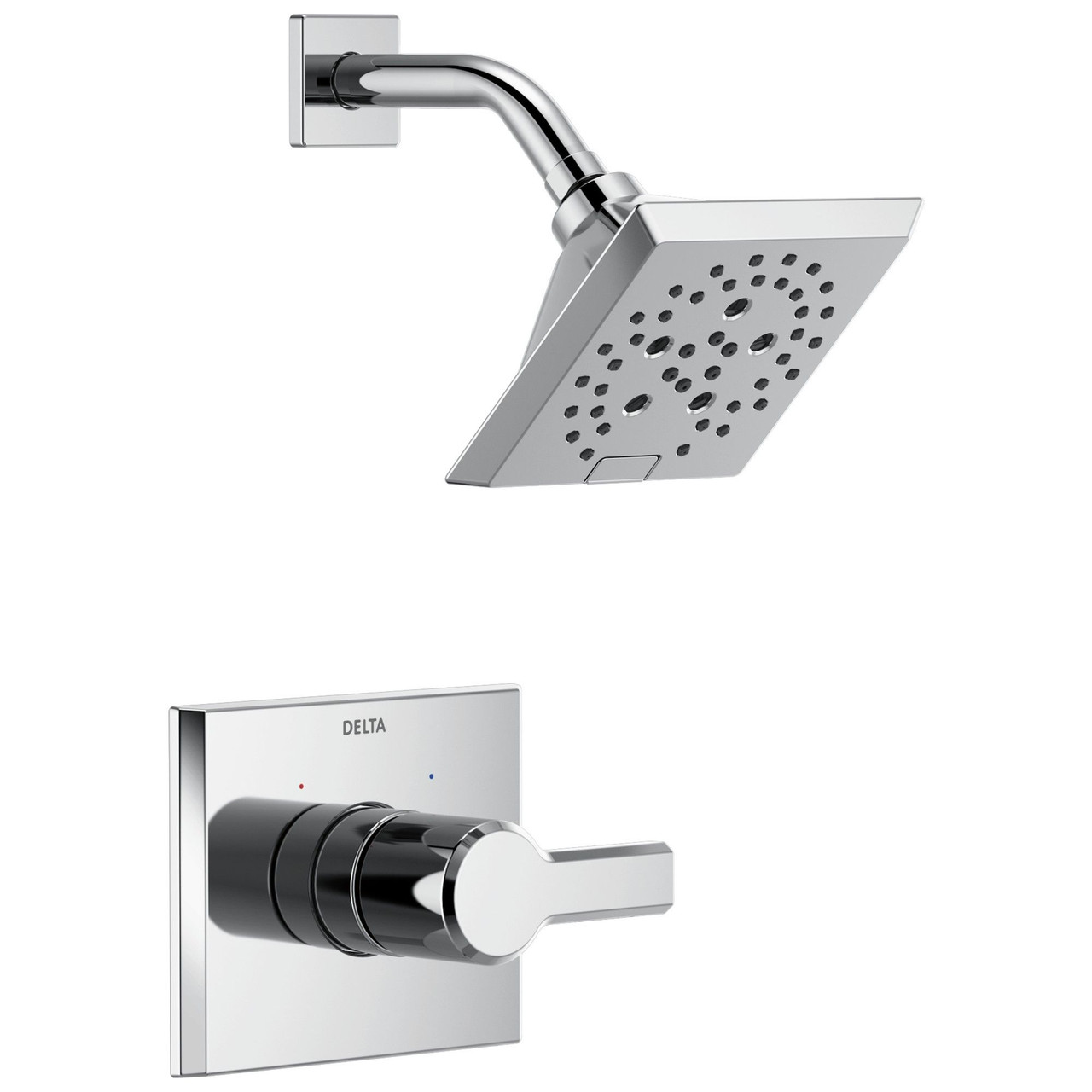 T14299-PR Pivotal Monitor 14 Series H2Okinetic Shower Trim, Lumicoat Chrome