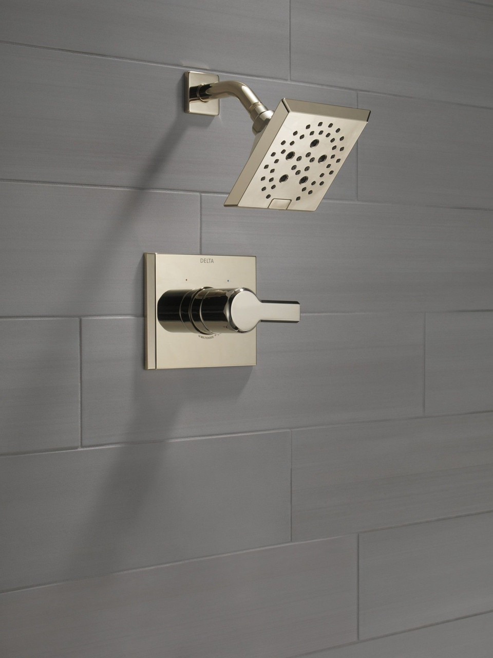 T14299-PN-PR Pivotal Monitor 14 Series H2Okinetic Shower Trim, Lumicoat Polished Nickel