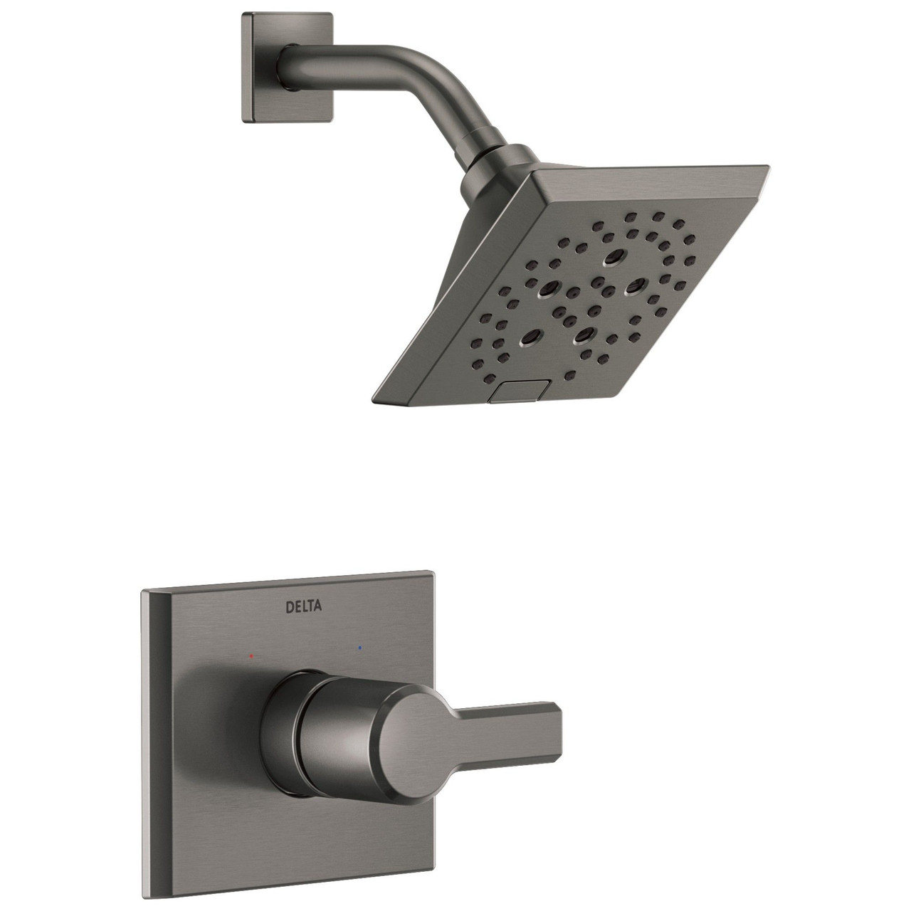 T14299-KS-PR Pivotal Monitor 14 Series H2Okinetic Shower Trim, Lumicoat Black Stainless