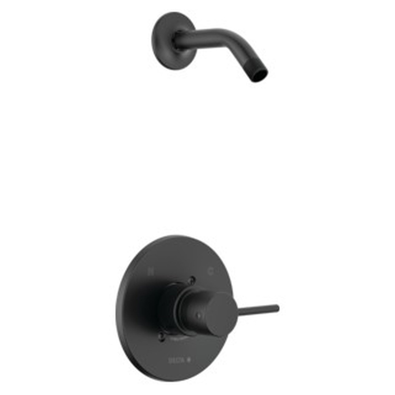 T14259-BLLHD-PP Modern Monitor 14 Series Shower Trim Less Head, Matte Black
