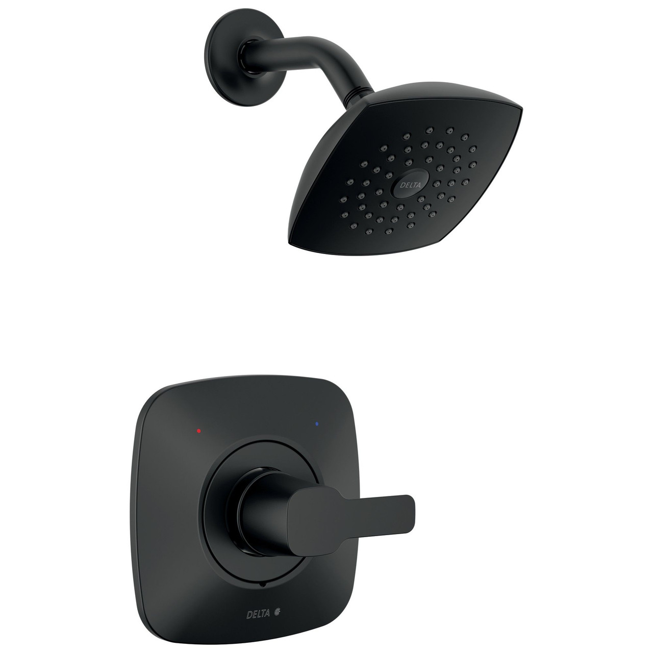 T142339-BL-PP Modern Monitor 14 Series Shower Trim, Matte Black