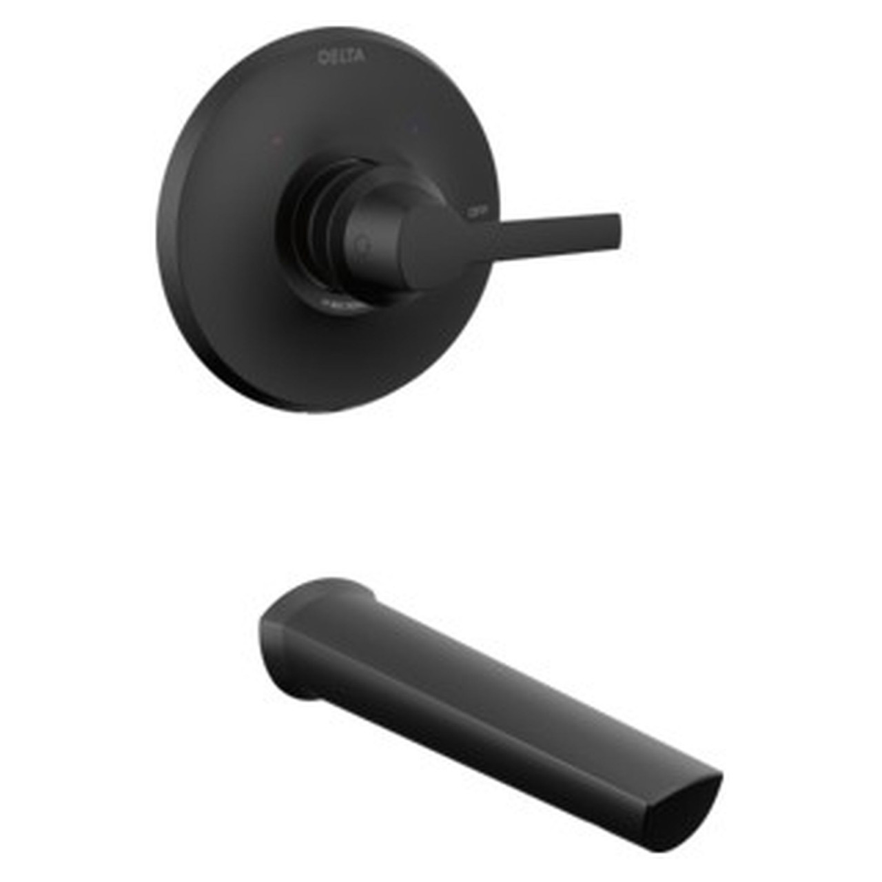 T14172-BL Galeon 14 Series Tub Trim, Matte Black
