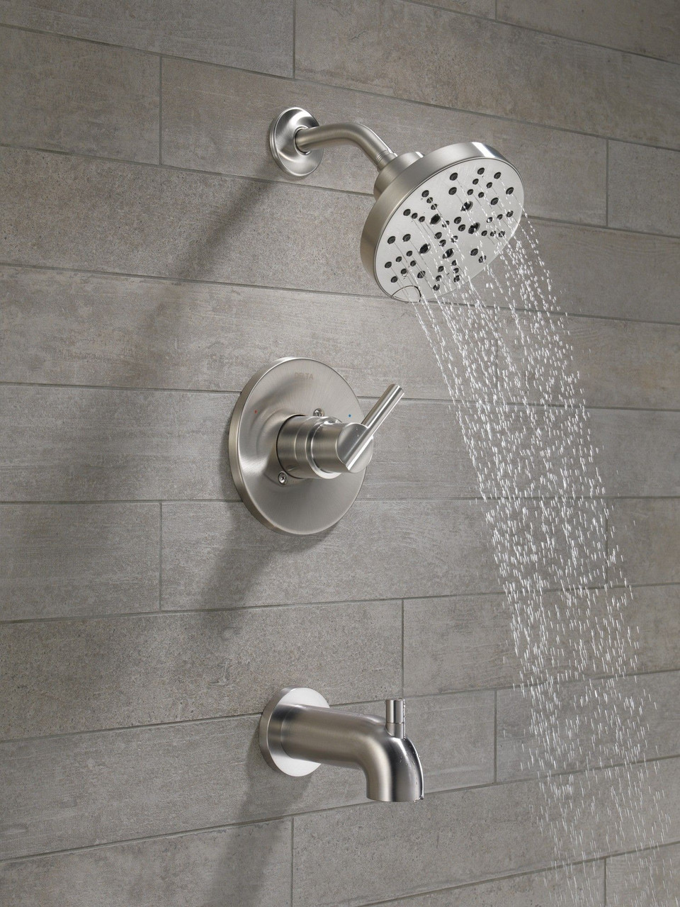 Delta 144749-SS Nicoli Monitor 14 Series H2Okinetic Tub and Shower, Stainless