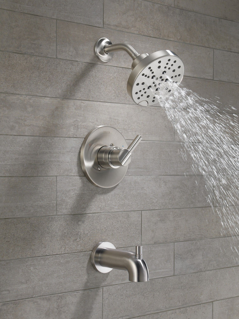 Delta 144749-SS Nicoli Monitor 14 Series H2Okinetic Tub and Shower, Stainless