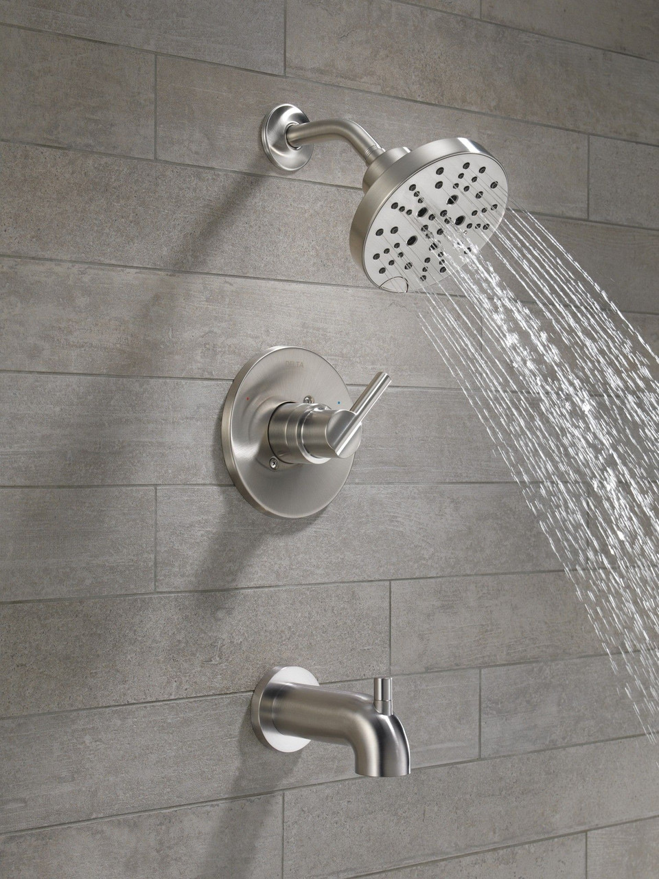 Delta 144749-SS Nicoli Monitor 14 Series H2Okinetic Tub and Shower, Stainless