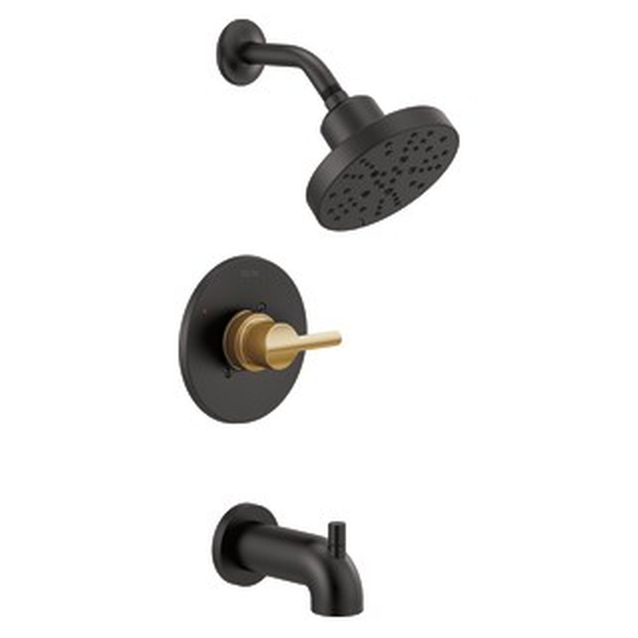 Delta 144749-GZ Nicoli Monitor 14 Series Tub and Shower, Matte Black Champagne Bronze