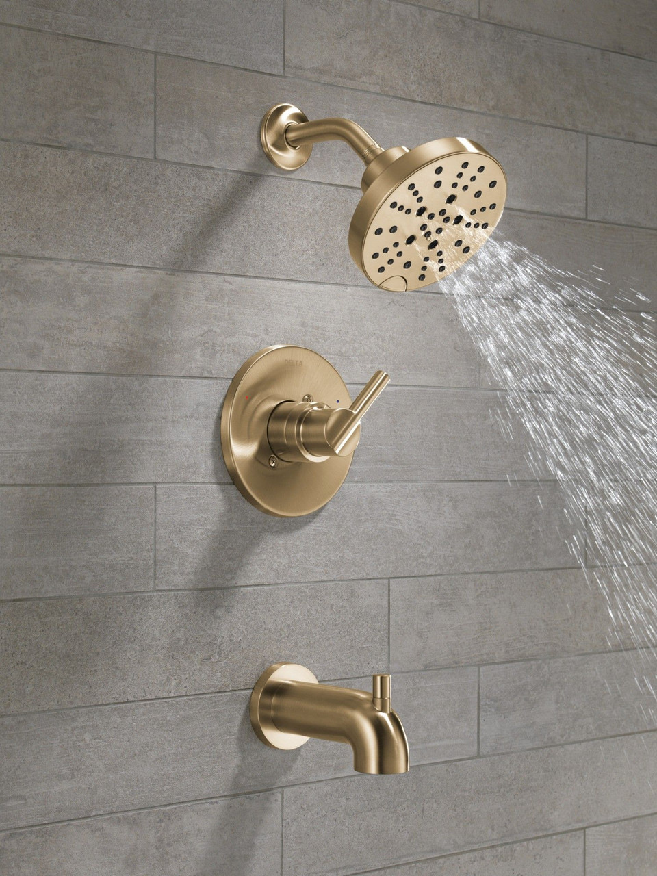 144749-CZ Nicoli Monitor 14 Series Tub and Shower, Champagne Bronze