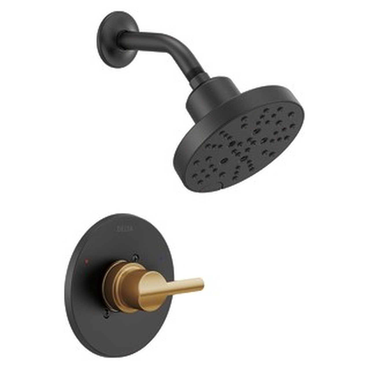 Delta 142749-GZ Nicoli Monitor 14 Series Shower Only, Matte Black Champagne Bronze