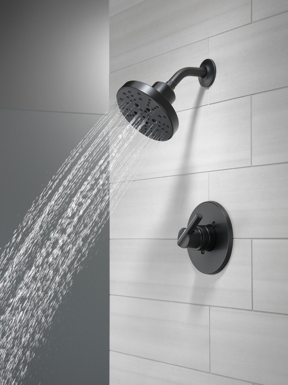 142749-BL Nicoli Monitor 14 Series H2Okinetic Shower, Matte Black