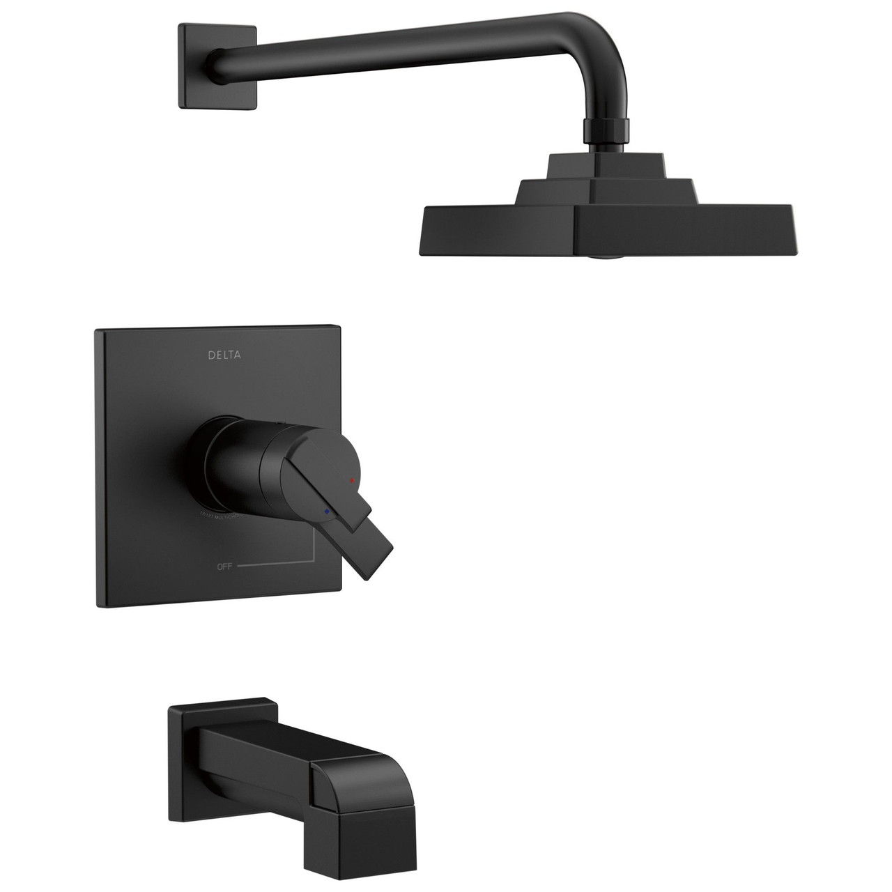 T17T467-BL Ara TempAssure 17T Series Tub and Shower Trim, Matte Black