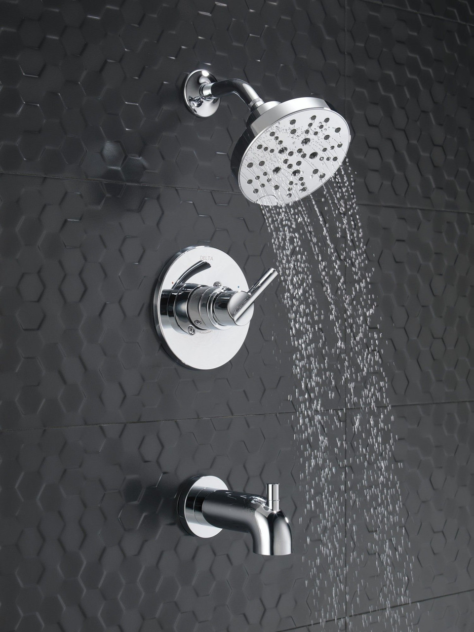 Delta 144749Delta Nicoli Monitor 14 Series H2Okinetic Tub and Shower, Chrome