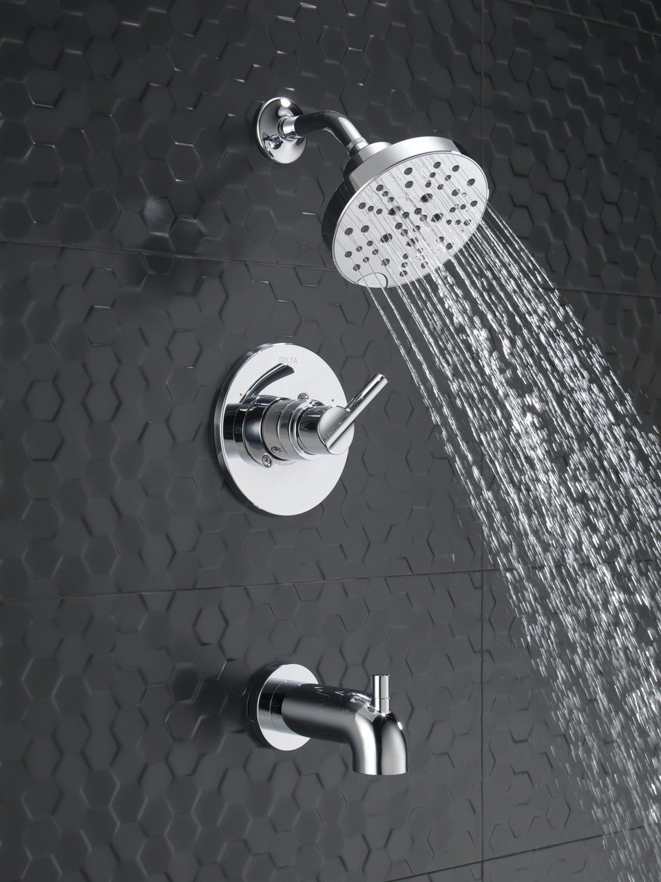 Delta 144749Delta Nicoli Monitor 14 Series H2Okinetic Tub and Shower, Chrome
