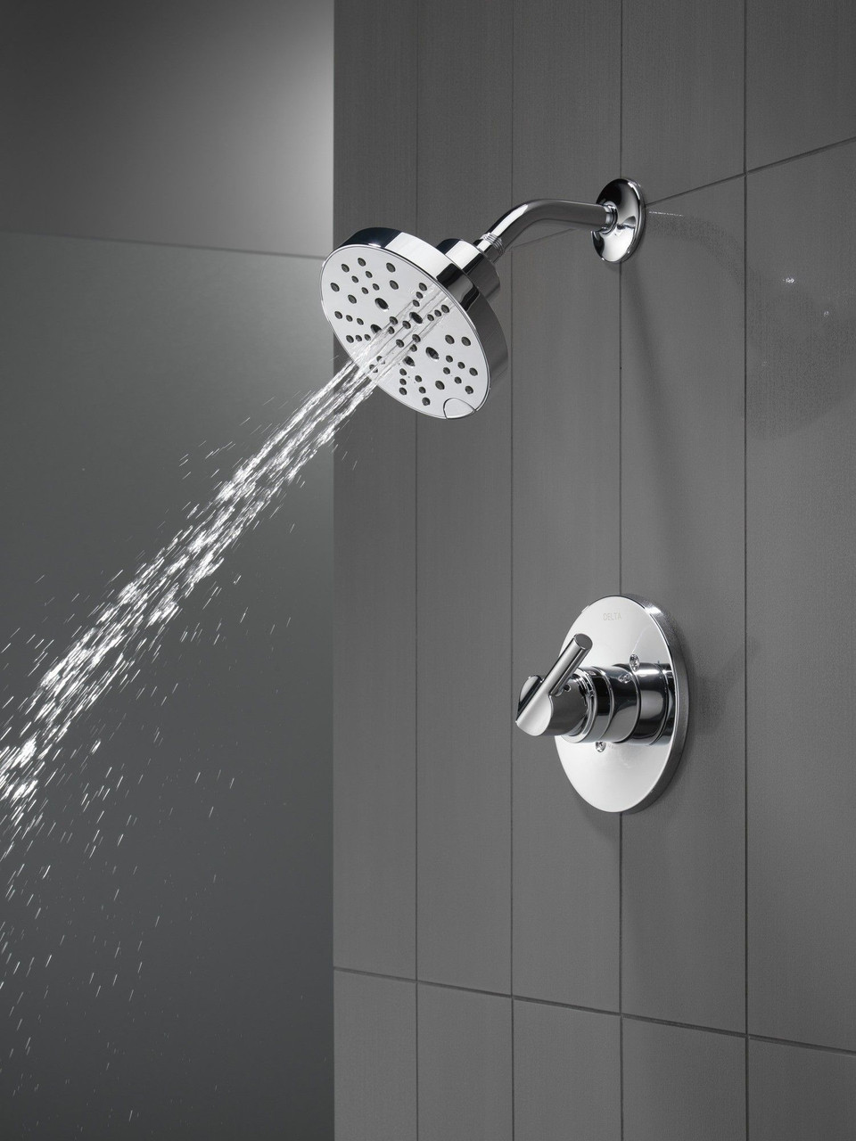142749Delta Nicoli Monitor 14 Series H2Okinetic Shower, Chrome