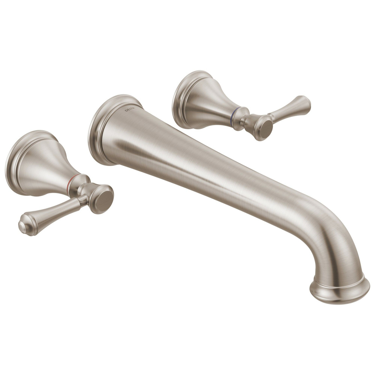 T5797-SSWL Cassidy Delta Cassidy Wall Mounted Tub Filler, Stainless