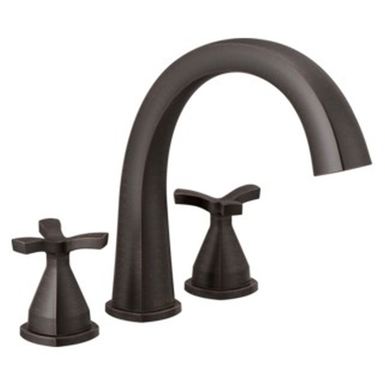 T27776-RB Stryke Delta Stryke Three Hole Roman Tub Trim, Venetian Bronze