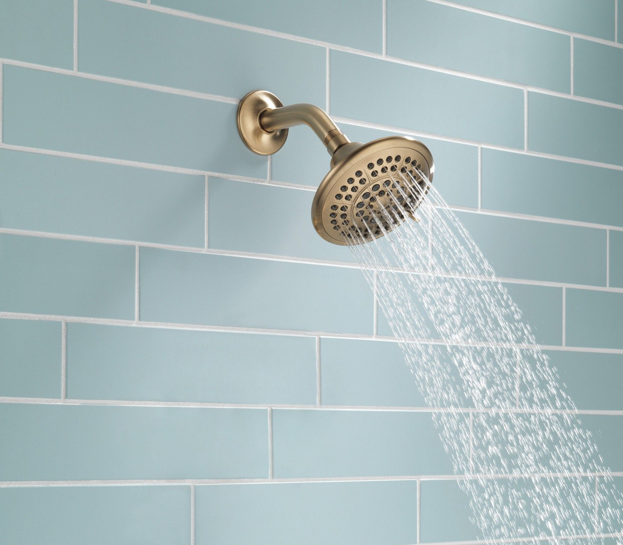 RP78575CZ Universal Showering Components 5-Setting Raincan Shower Head, Champagne Bronze