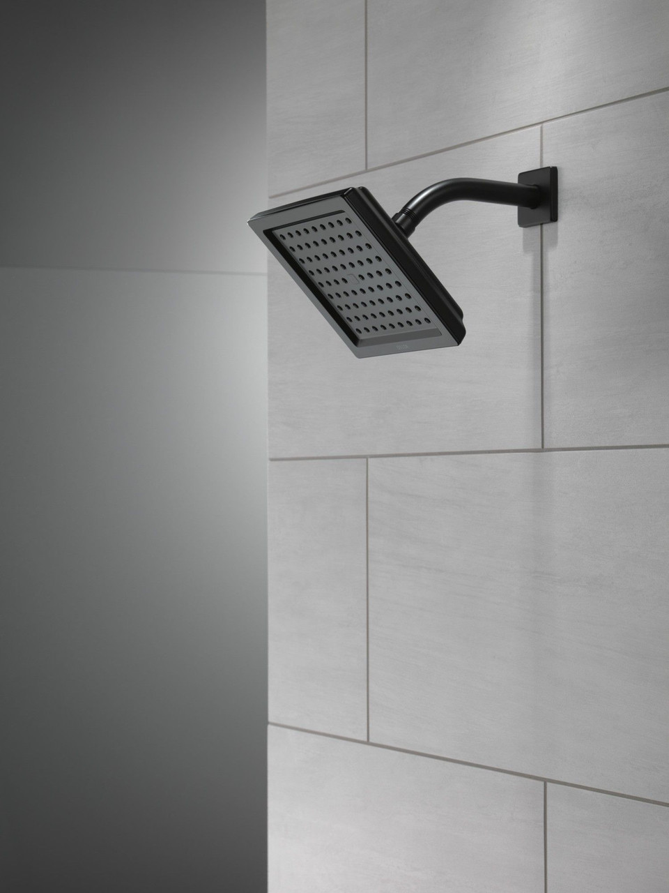 RP62283BL Universal Showering Components Single-Setting Raincan Shower Head, Matte Black