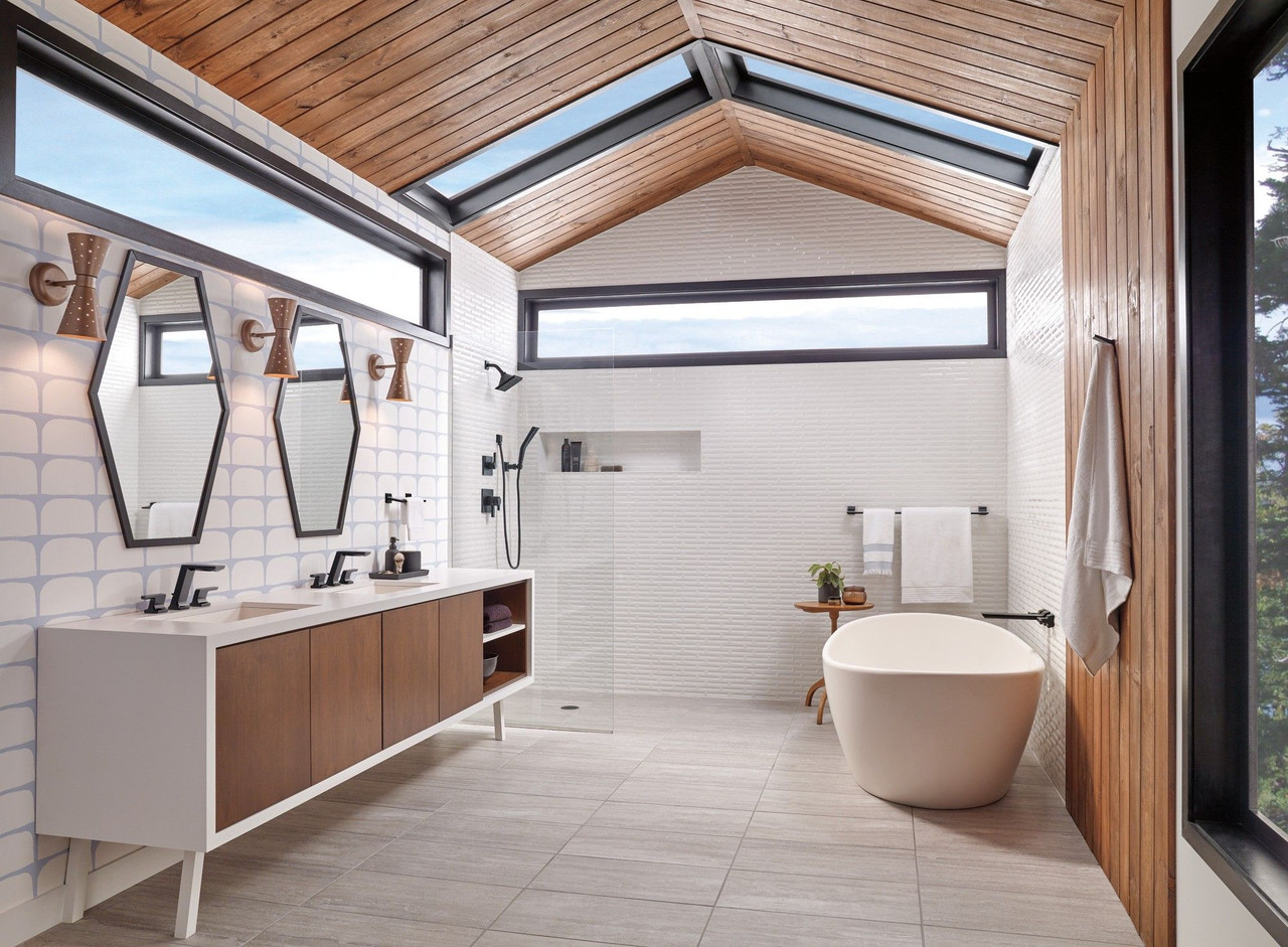 RP61294BL Universal Showering Components Adjustable Wall Mount for Hand Shower, Matte Black