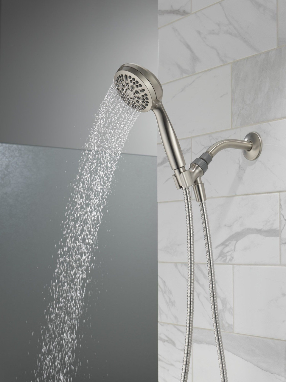 75511SN Universal Showering Components 5 Setting Hand Shower, Spotshield Brushed Nickel