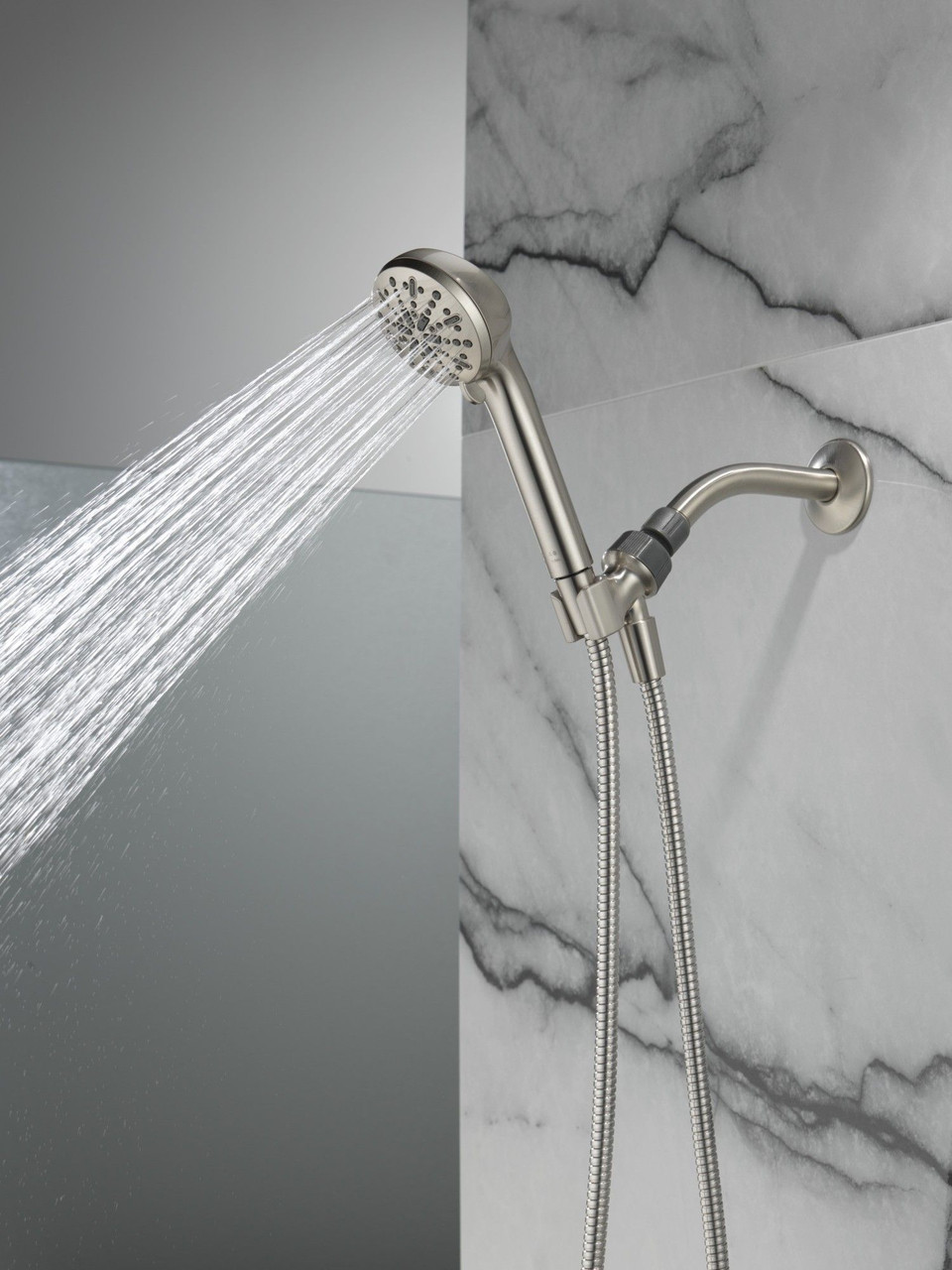 75413SN Universal Showering Components 4-Setting Hand Shower, Spotshield Brushed Nickel