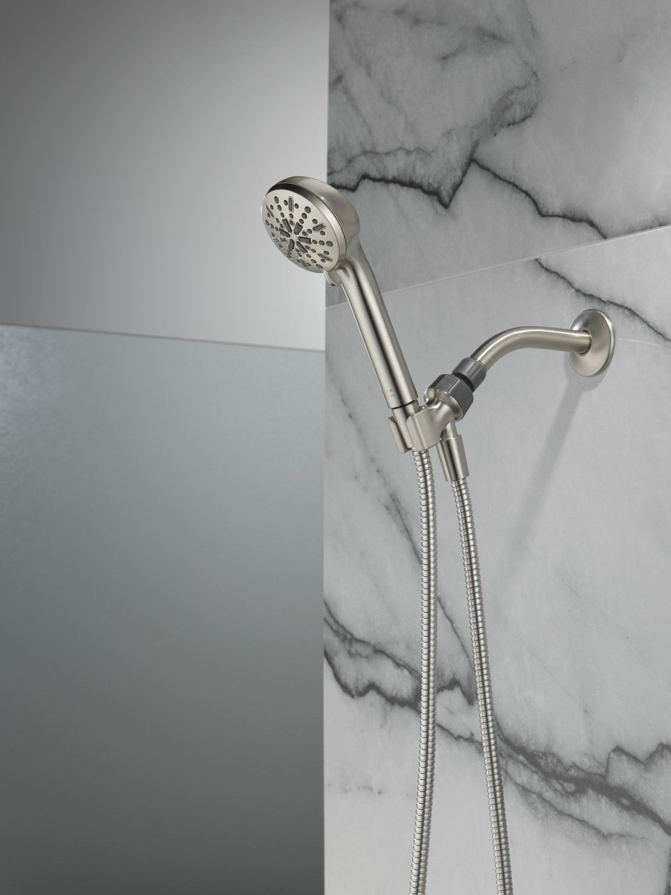 75413SN Universal Showering Components 4-Setting Hand Shower, Spotshield Brushed Nickel