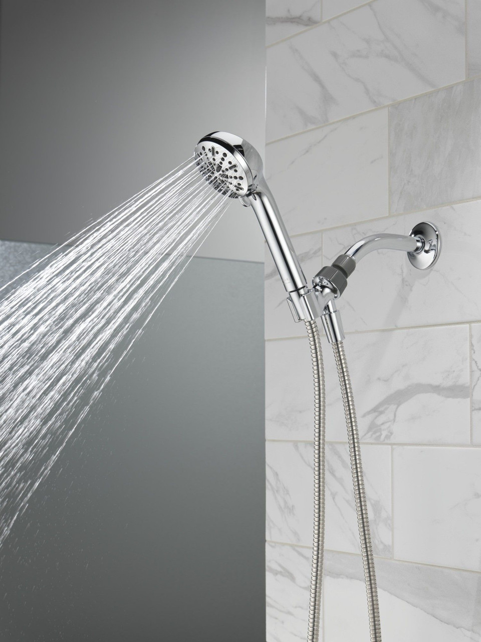 75413D Universal Showering Components 4-Setting Hand Shower, Chrome