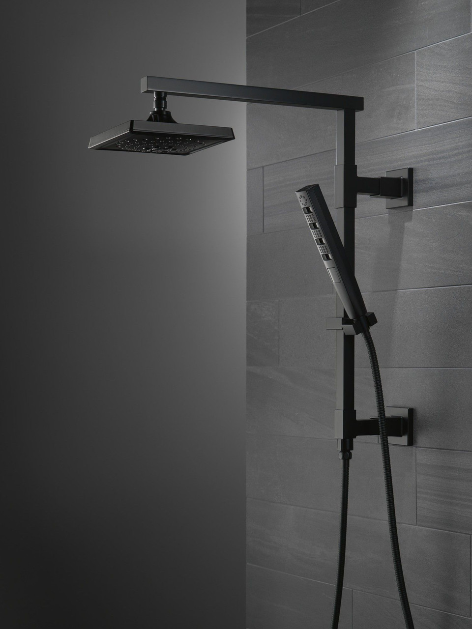 59140-BL-PK Universal Showering Components H2Okinetic 4-Setting Hand Shower, Matte Black