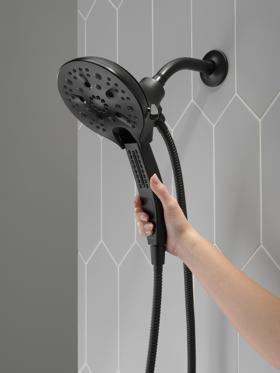 58620-BL-PK Universal Showering Components In2ition H2Okinetic 5-Setting Two-in-One Shower, Matte Black
