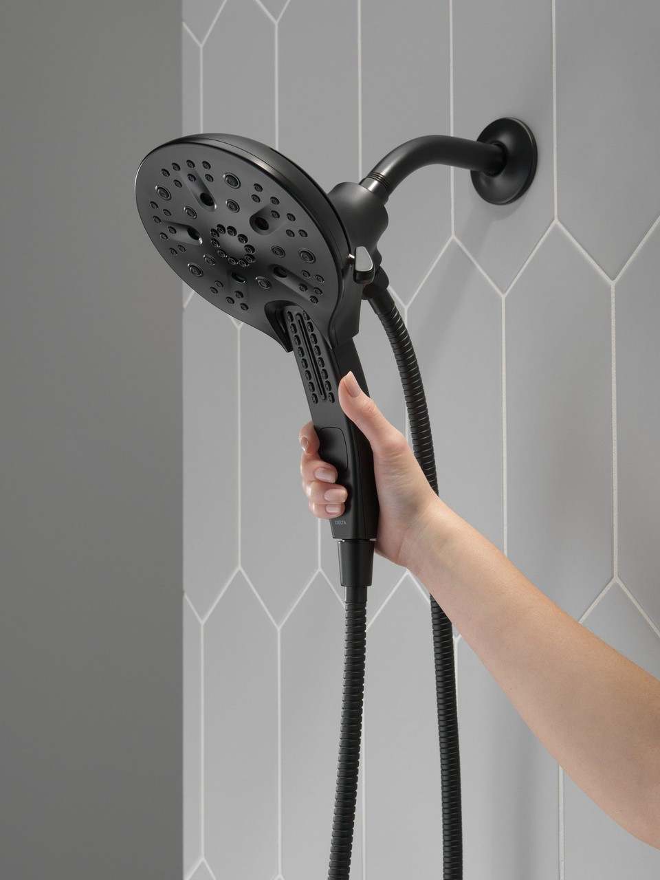 58620-BL-PK Universal Showering Components In2ition H2Okinetic 5-Setting Two-in-One Shower, Matte Black