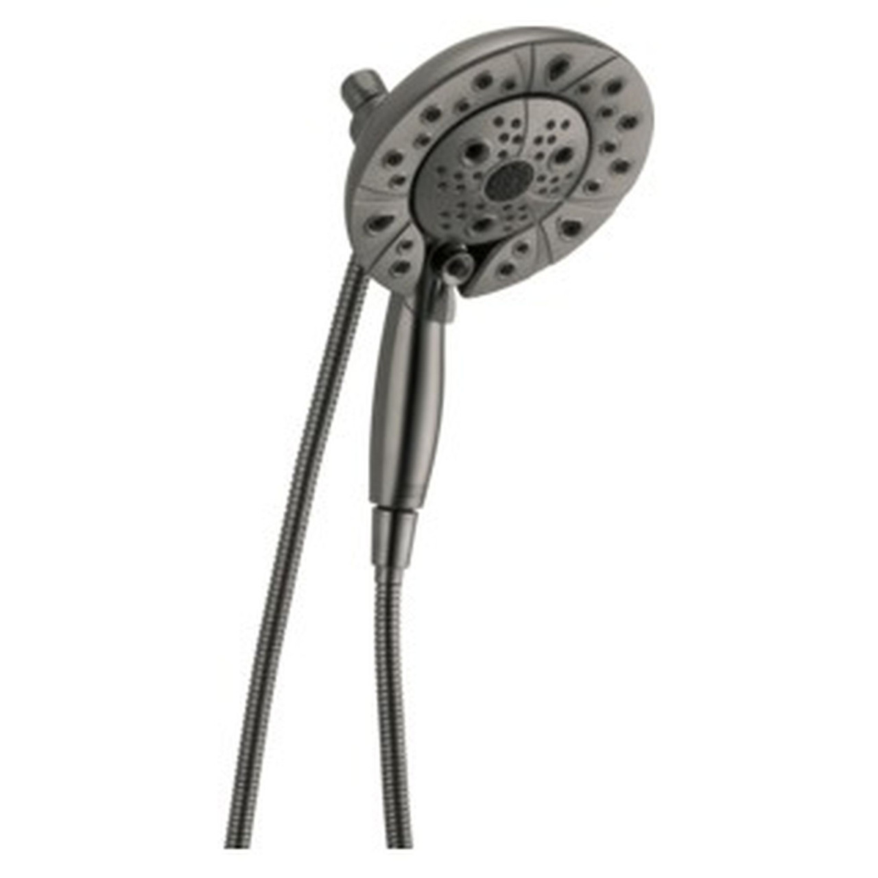 58480-KS-PR25-PK Universal Showering Components H2Okinetic In2ition 5-Setting Two-In-One Shower, Lumicoat Black Stainless