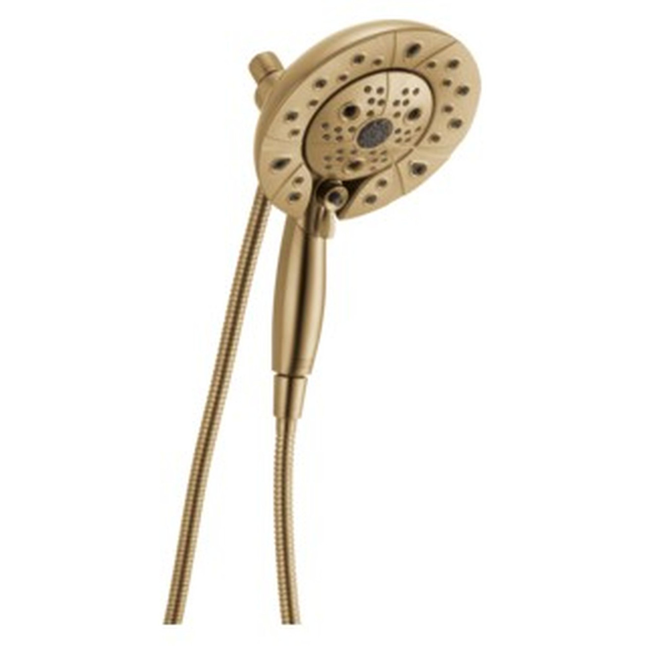 Delta 58480-CZ-PR25-PK Universal Showering Components H2Okinetic In2ition 5-Setting Two-In-One Shower, Lumicoat Champagne Bronze