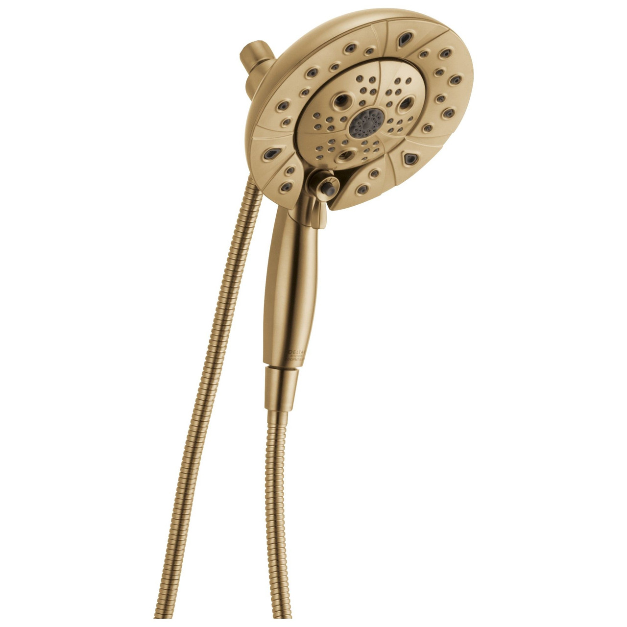 Delta 58480-CZ-PR25-PK Universal Showering Components H2Okinetic In2ition 5-Setting Two-In-One Shower, Lumicoat Champagne Bronze