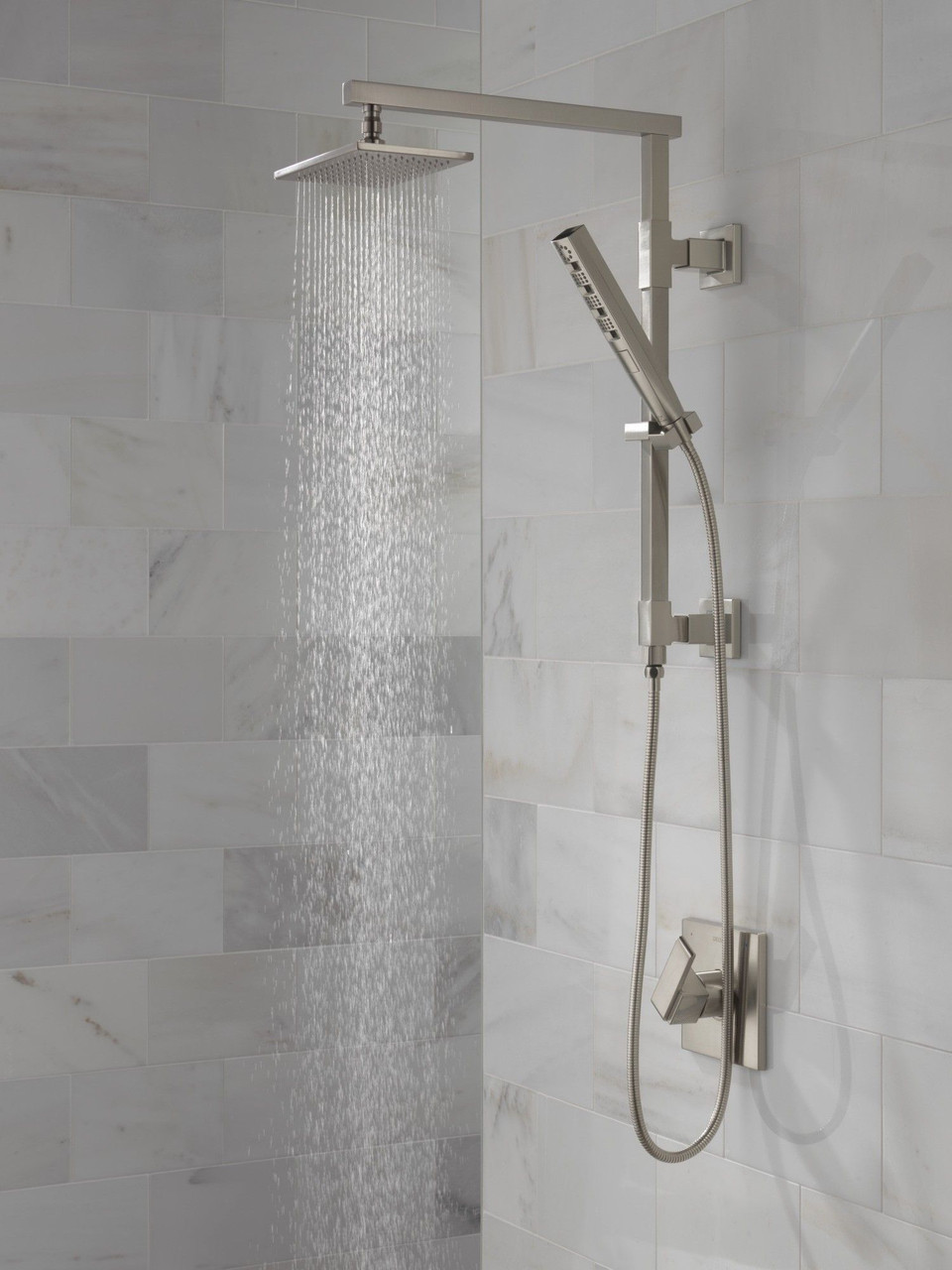 Delta 58410-SS-PR Universal Showering Components Emerge 18" Angular Shower Column, Lumicoat Stainless