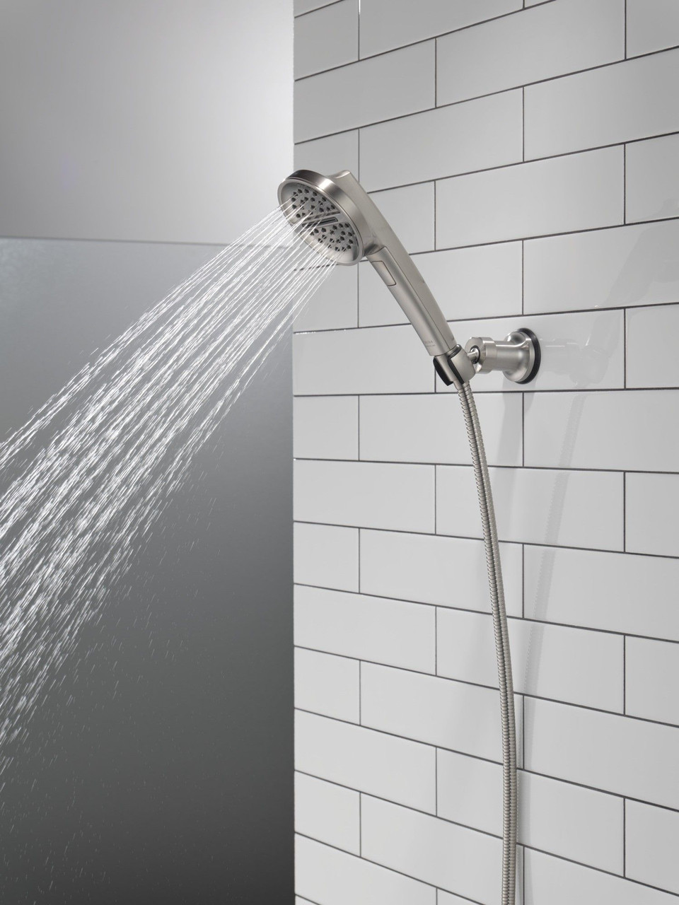 Delta 55386-SS-PR Universal Showering Components 3-Setting Wall Mount Handshower, Lumicoat Stainless