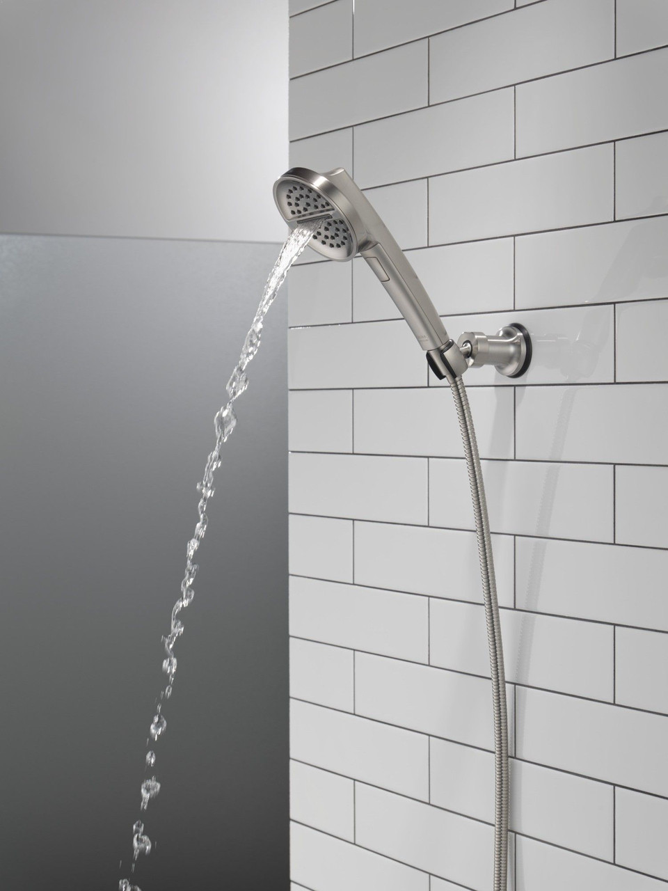 Delta 55386-SS-PR Universal Showering Components 3-Setting Wall Mount Handshower, Lumicoat Stainless