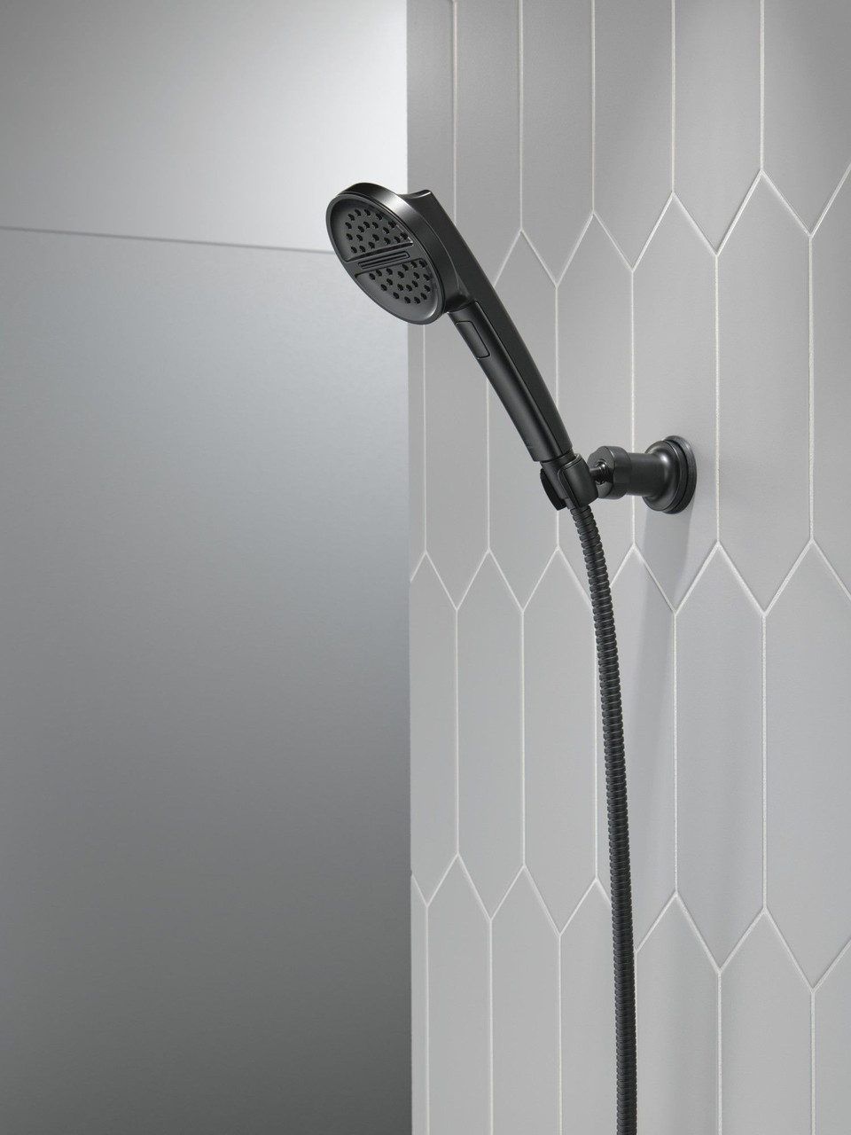 55386-BL Universal Showering Components 3-Setting Wall Mount Handshower, Matte Black
