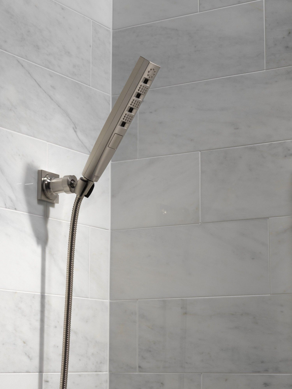 Delta 55140-SS-PR Universal Showering Components H2OKinetic Hand Shower 1.75 GPM Wall-Mount 4S, Lumicoat Stainless