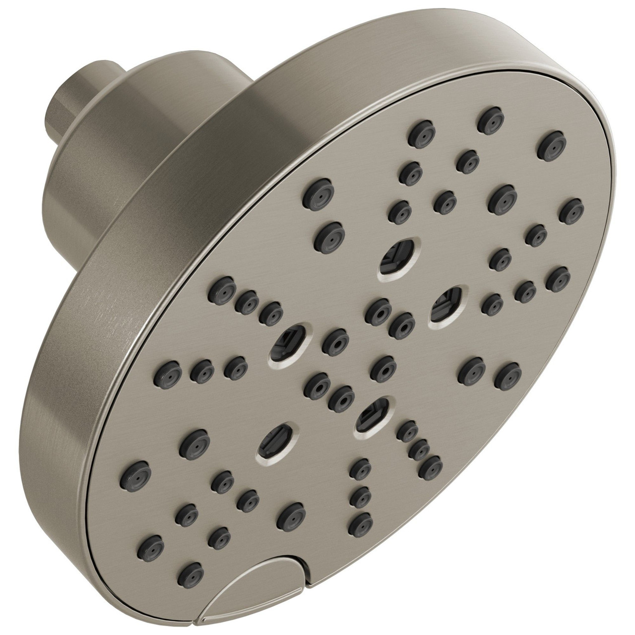 52668-SS-PR Universal Showering Components 5-Setting H2OKinetic Round Cont Raincan, Lumicoat Stainless